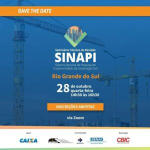 Angelo Sinapi Seminário técnico debate revisão do SINAPI - SENGE-RS